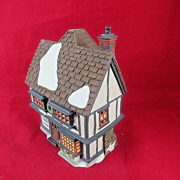 Vintage Dept 56 Dickens Village Tutbury Printer Lighted 55689 Retired 1990 - Picture 4 of 7